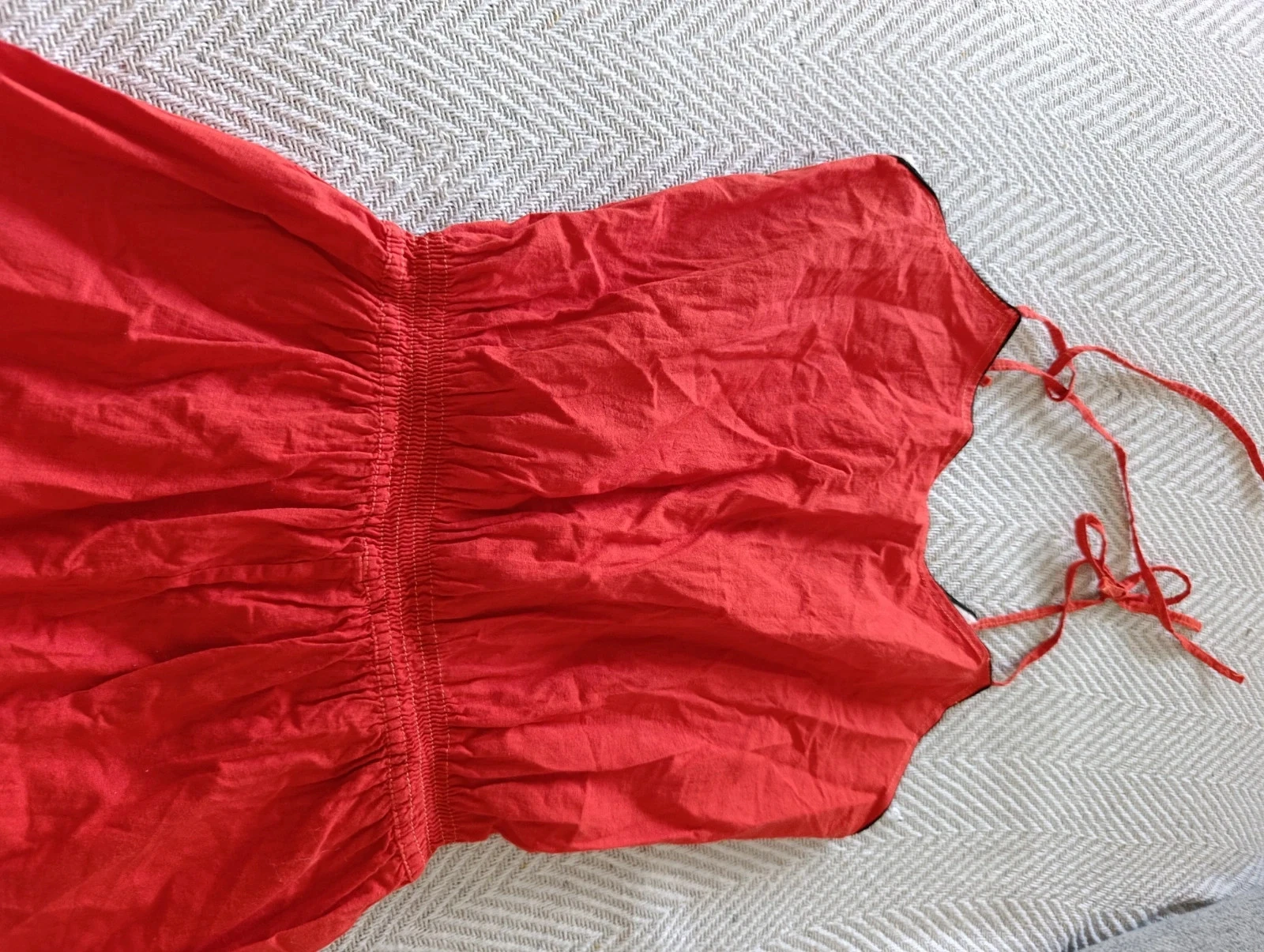 Rode damescombishort met knoopsluiting op de schouders - Maat s – photo 5
